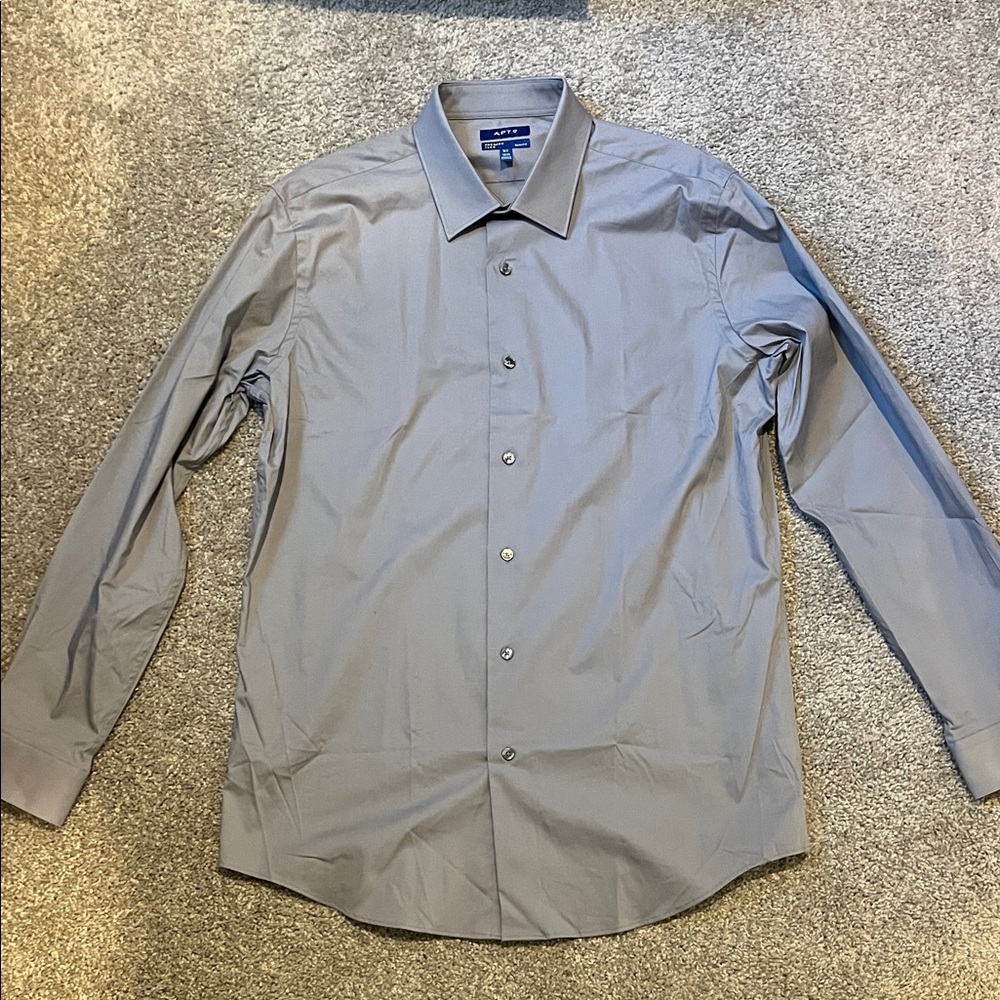 Apt. 9 Men's Gray Long-Sleeve Dress Shirt